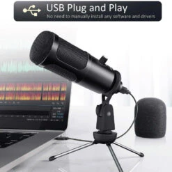 Jeemak - PC21 USB Microphone 23 Jeemak - PC21 USB Microphone -Audio Headphone Store Concept Kart Jeemak PC21 USB Microphone Black 12