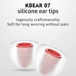 KBEAR - KB07 Silicone Eartips -Audio Headphone Store Concept Kart KBEAR KB07 Silicone Eartips Multicolor 1 8