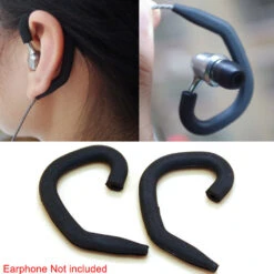 KBEAR - Universal Silicone Earhook -Audio Headphone Store Concept Kart KBEAR Universal Silicone Earhook Black 1 3