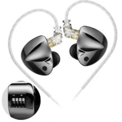 KZ - D-Fi Wired IEM -Audio Headphone Store Concept Kart KZ D Fi Wired IEM Black 6 5