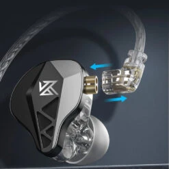 KZ - EDXS IEM -Audio Headphone Store Concept Kart KZ EDXS IEM Black 2 4