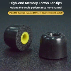 KZ - TB 3 Pair Memory Foam Eartips For IEMs -Audio Headphone Store Concept Kart KZ TB Memory FoamEartips 5