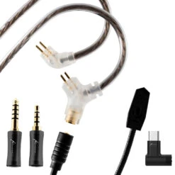 Kinera - Gramr Modular Upgrade Cable For IEM -Audio Headphone Store Concept Kart Kinera Gramr Modular Upgrade Cable for IEM Black 3 5