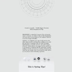 MOONDROP - Spring Tips Silicone Eartips For IEM -Audio Headphone Store Concept Kart MOONDROP Spring Tips Silicone Eartips 2 11