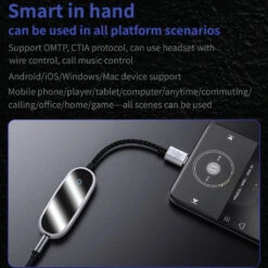 MUSE HiFi - M1 Smart 2 In 1 Smart Portable DAC & Amp -Audio Headphone Store Concept Kart MUSEHiFi M1 Smart 2 in 1 Smart Portable DAC Amp Grey 1 4