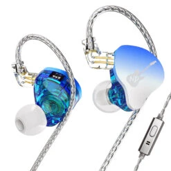 ND - DD3 IEM -Audio Headphone Store Concept Kart ND DD3 IEM Mic Blue 2 1