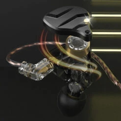 QKZ - ZX1 Wired IEM 18 QKZ - ZX1 Wired IEM -Audio Headphone Store Concept Kart QKZ ZX1 Wired IEM Black 1 5