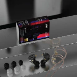 QKZ - ZX1 Wired IEM 22 QKZ - ZX1 Wired IEM -Audio Headphone Store Concept Kart QKZ ZX1 Wired IEM Black 1 8