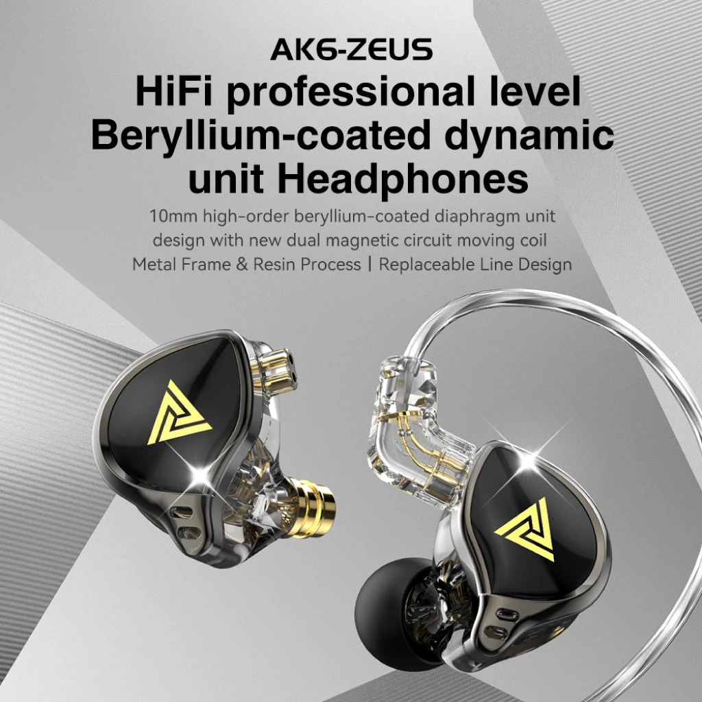 QKZ - AK6 Zeus Wired IEM 3 QKZ - AK6 Zeus Wired IEM - Image 3