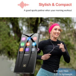 SWOFY - M2 Portable Music Player -Audio Headphone Store Concept Kart SWOFY M2 Digital Music Player Black 5 3