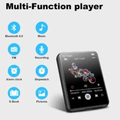 SWOFY - M4 Portable Music Player -Audio Headphone Store Concept Kart SWOFY M4 Portable Music Player Black 3 4