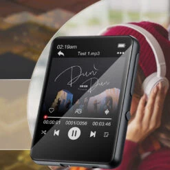 SWOFY - M4 Portable Music Player -Audio Headphone Store Concept Kart SWOFY M4 Portable Music Player Black 3 7