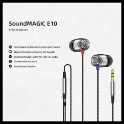 SoundMAGIC - E10C Earphone -Audio Headphone Store Concept Kart SoundMAGIC E10C Earphone GunMetal 1 1