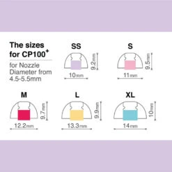 SpinFit - CP100+ Silicone Eartips For IEMS -Audio Headphone Store Concept Kart SpinFit CP100 Plus Silicone Eartips for IEMS Red 1 3