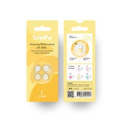 SpinFit - CP100+ Silicone Eartips For IEMS -Audio Headphone Store Concept Kart SpinFit CP100 Plus Silicone Eartips for IEMS Yellow 1 3