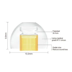 SpinFit - CP100+ Silicone Eartips For IEMS -Audio Headphone Store Concept Kart SpinFit CP100 Plus Silicone Eartips for IEMS Yellow 1 4
