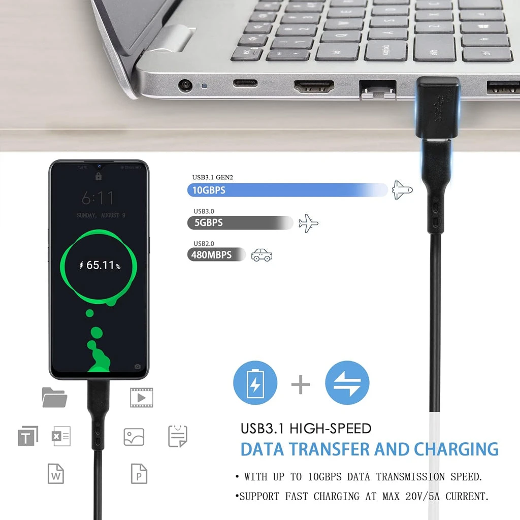 TECPHILE - CA2 USB-C Female To USB-A Male OTG Adapter 2 TECPHILE - CA2 USB-C Female To USB-A Male OTG Adapter - Image 2