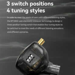 TRN - MT1 Max IEM -Audio Headphone Store Concept Kart TRN MT1 MAX IEM Black 3 7