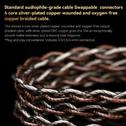 TRN - TA4 IEM -Audio Headphone Store Concept Kart TRN TA4 IEM Black 2 12