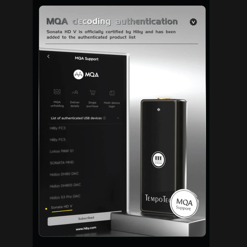 TempoTec - Sonata HD V Portable DAC & Amp 10 TempoTec - Sonata HD V Portable DAC & Amp - Image 10