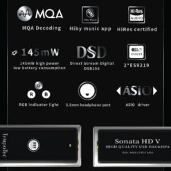 TempoTec - Sonata HD V Portable DAC & Amp 26 TempoTec - Sonata HD V Portable DAC & Amp -Audio Headphone Store Concept Kart TempoTec Sonata HD V Portable DAC and Amp Black 5