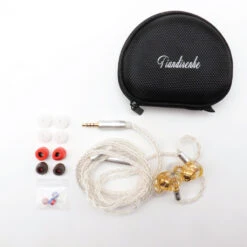 Tiandirenhe - TD02 Wired IEM -Audio Headphone Store Concept Kart Tiandirenhe TD02 Wired IEM Gold 1 1
