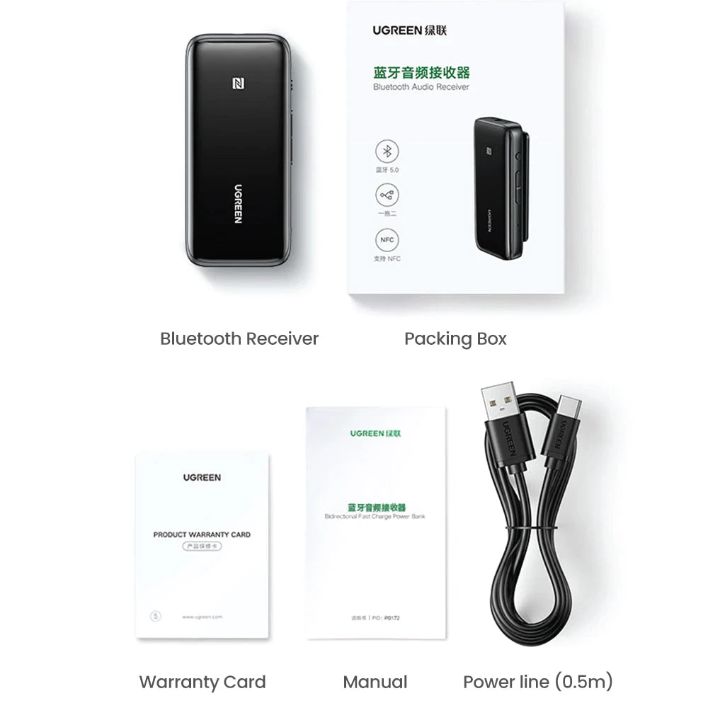 UGREEN - CM402 Bluetooth DAC & Amp 12 UGREEN - CM402 Bluetooth DAC & Amp - Image 12