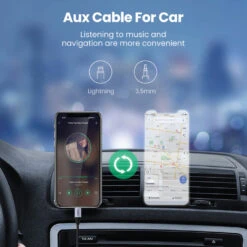 UGREEN - US315 Lighting To 3.5mm Male Aux Cable -Audio Headphone Store Concept Kart UGREEN US315 Lighting to 3 8