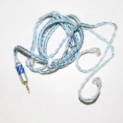 ZR Audio - 16 Strand Upgrade Cable For IEM -Audio Headphone Store Concept Kart ZRAudio 16 Strand Upgrade Cable for IEM Blue Silver 2 10