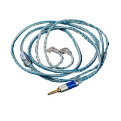ZR Audio - 16 Strand Upgrade Cable For IEM -Audio Headphone Store Concept Kart ZRAudio 16 Strand Upgrade Cable for IEM Blue Silver 2 7