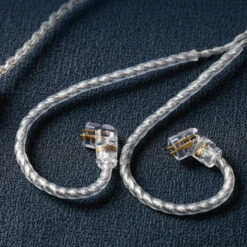 ZR Audio - 4 Core Silver Plated Upgrade Cable For IEM (3M) -Audio Headphone Store Concept Kart ZRAudio 4 Core Upgrade Cable for IEM White 1 8