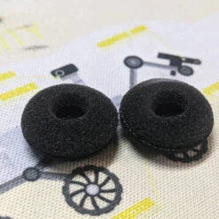 Hiegi - 6 Pair Sponge Earfoam Covers 13 Hiegi - 6 Pair Sponge Earfoam Covers -Audio Headphone Store Concept kart Hiegi 6 Pair Sponge Cushion Cover Black 1 3
