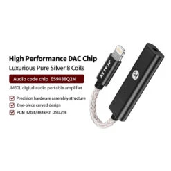 JCALLY - JM60L Portable DAC Dongle -Audio Headphone Store Concept kart JCALLY JM06L Portable DAC Dongle Black 1 11