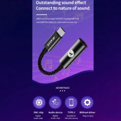 JCALLY - JM30 Portable DAC Dongle 26 JCALLY - JM30 Portable DAC Dongle -Audio Headphone Store Concept kart Jcally JM30 Portable Amplifier Black 1 4