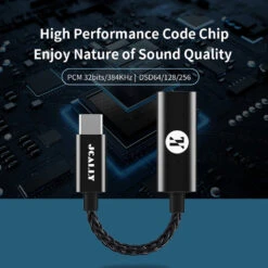 JCALLY - JM30 Portable DAC Dongle 23 JCALLY - JM30 Portable DAC Dongle -Audio Headphone Store Concept kart Jcally JM30 Portable Amplifier Black 1 6