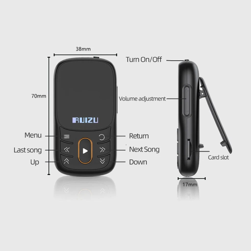 RUIZU - X68 Portable Music Player 2 RUIZU - X68 Portable Music Player - Image 2