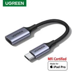 UGREEN - US342 USB C To Lighting Audio Adapter 23 UGREEN - US342 USB C To Lighting Audio Adapter -Audio Headphone Store Concept kart UGREEN US342 USB C to Lighting Audio Adapter Grey 1 6