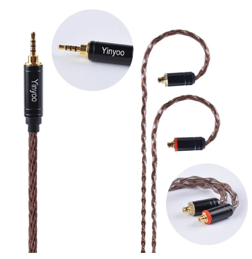 Yinyoo 8 Core Pure Copper Cable 2.5/3.5/4.4mm Balanced Cable MMCX/2pin Connector 7 Yinyoo 8 Core Pure Copper Cable 2.5/3.5/4.4mm Balanced Cable MMCX/2pin Connector - Image 7