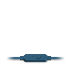 JBL Tune 110 Earphone -Audio Headphone Store T110 Blue remote Detailshot 02 1606x1606px png
