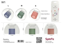 Spinfit W1 Silicone Eartips -Audio Headphone Store W1e catalog scaled