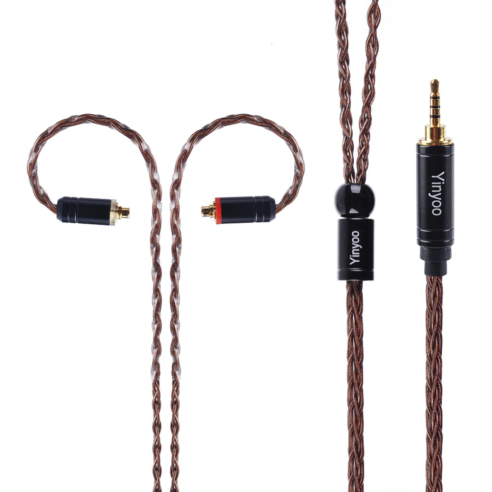 Yinyoo 8 Core Pure Copper Cable 2.5/3.5/4.4mm Balanced Cable MMCX/2pin Connector 2 Yinyoo 8 Core Pure Copper Cable 2.5/3.5/4.4mm Balanced Cable MMCX/2pin Connector - Image 2